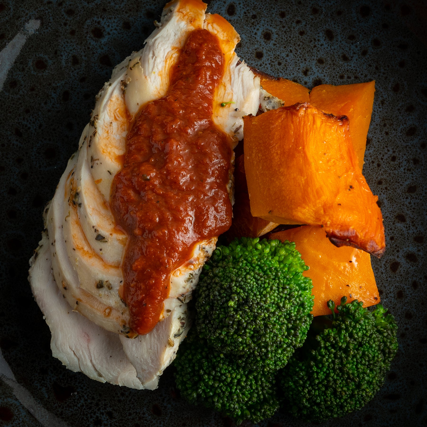 Chicken with Pumpkin & Broccoli