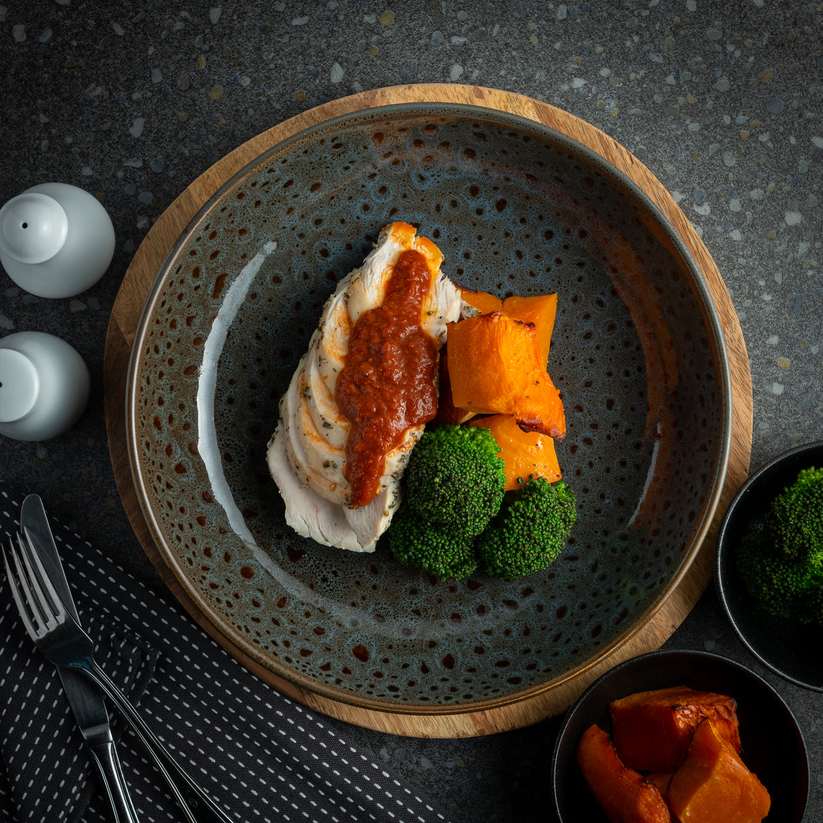 Chicken with Pumpkin & Broccoli