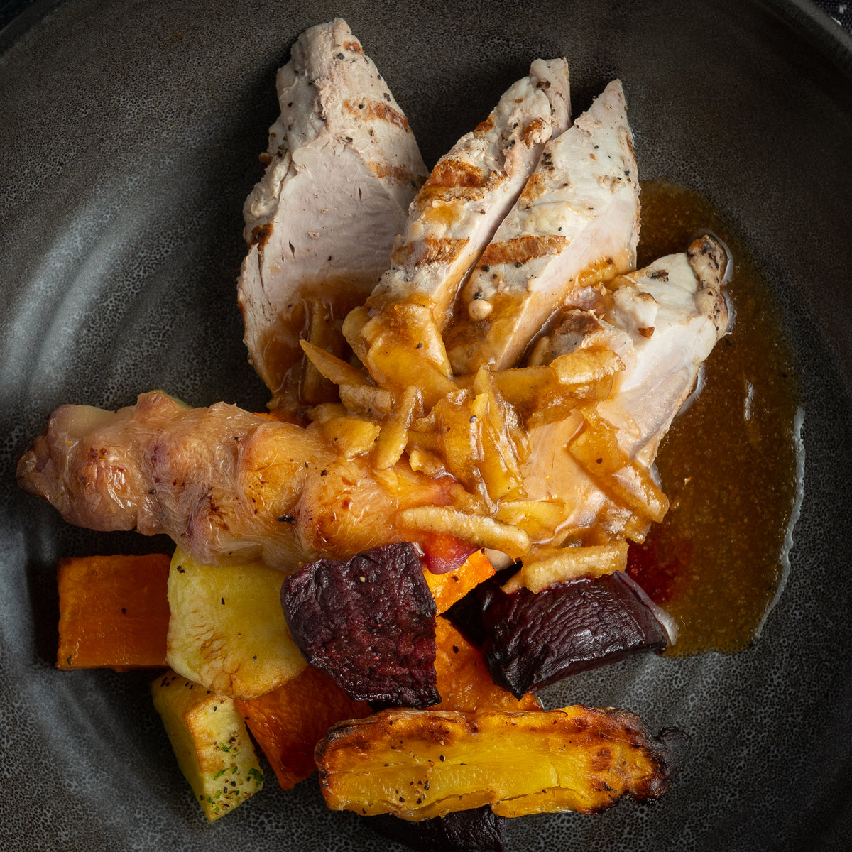 Roast Pork with Roasted Seasonal Vegetables