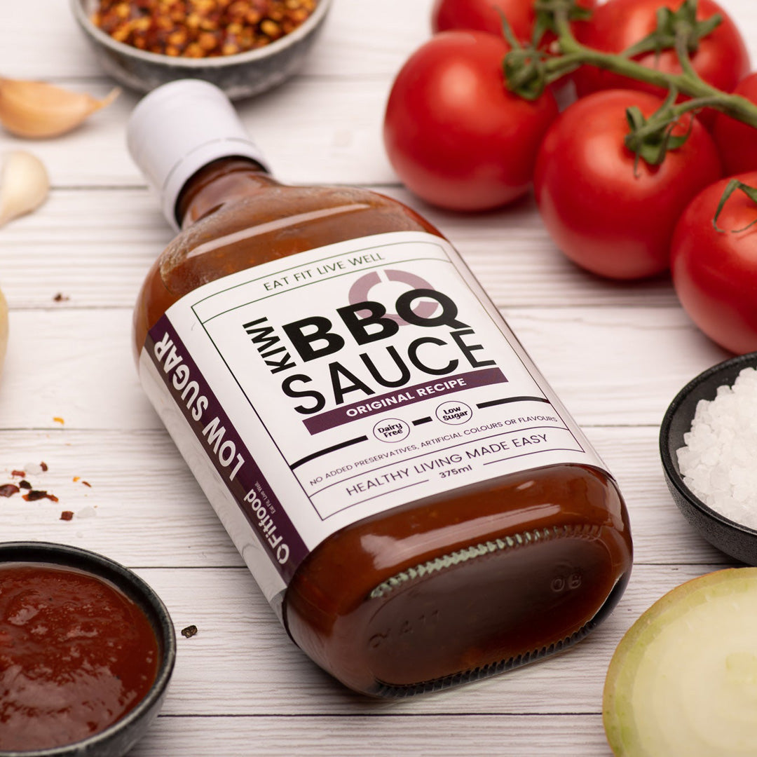 BBQ flavoured sauce in a bottle made by fitfood